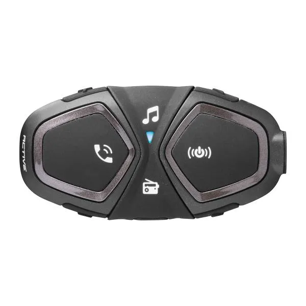 Interfono moto Interphone Active Bluetooth per 4 rider con autonomia fino a 20 ore