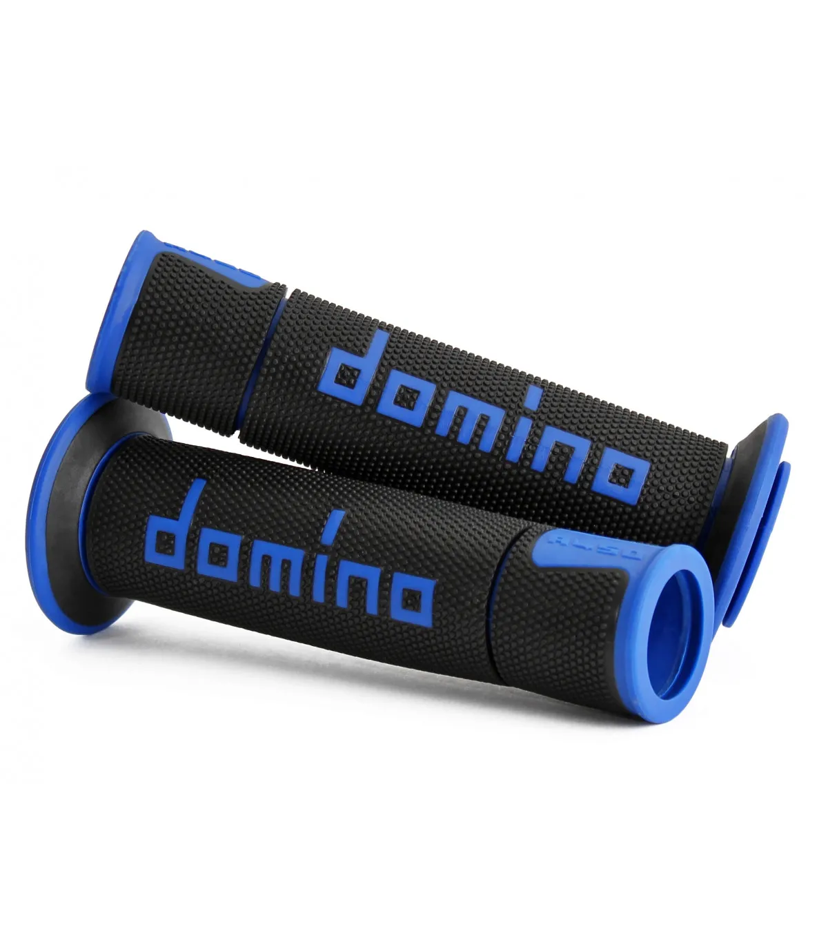 COPPIA MANOPOLE ROAD-RACING DOMINO NERO-BLU