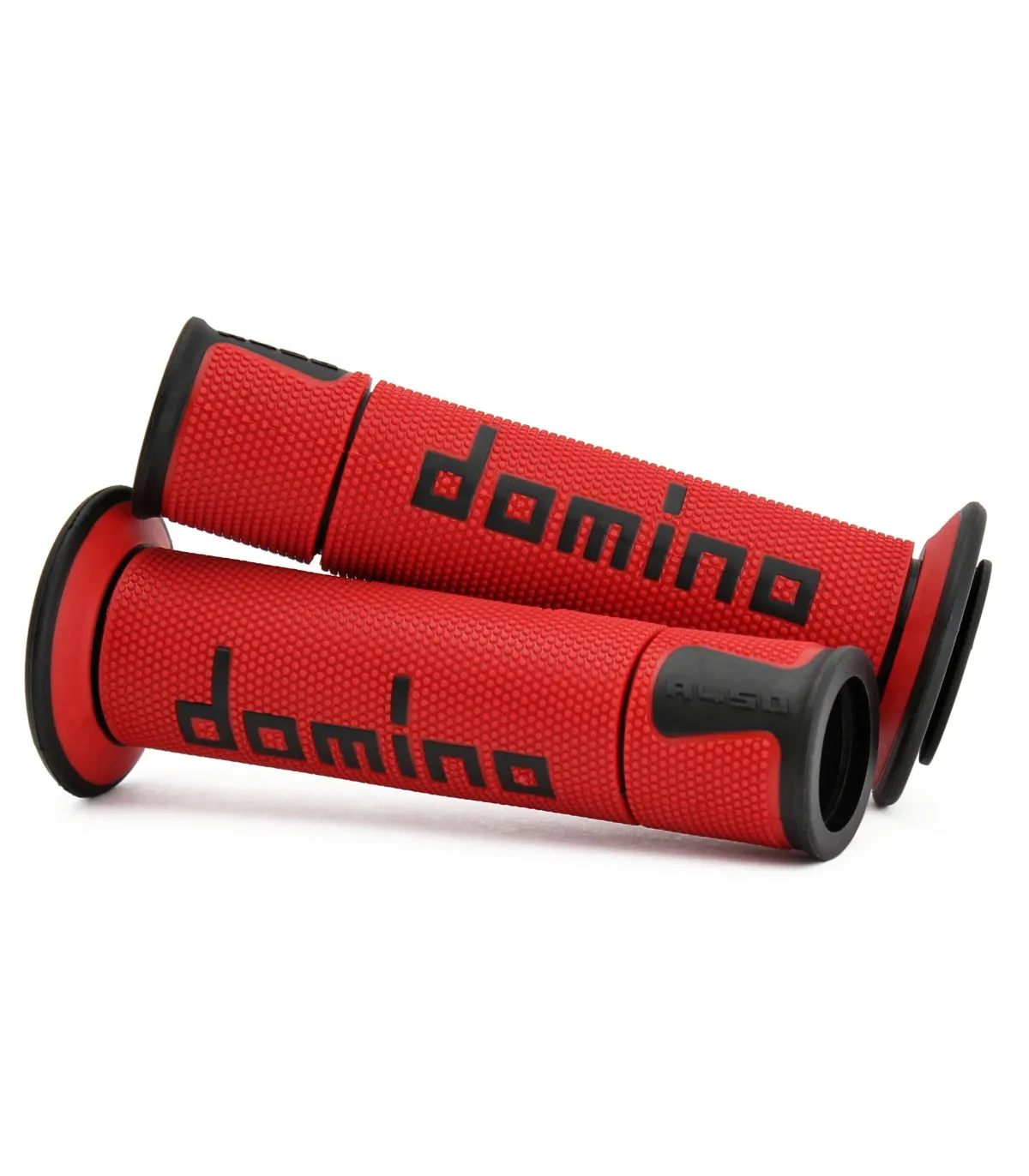 COPPIA MANOPOLE ROAD-RACING DOMINO ROSSO-NERO