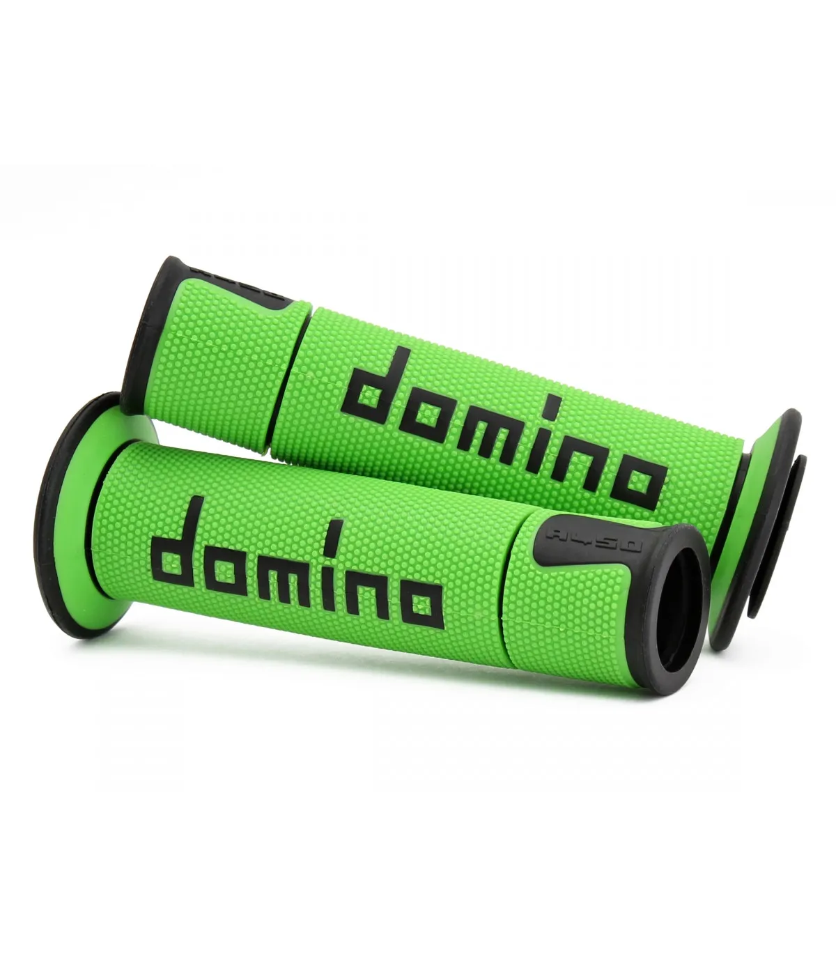 COPPIA MANOPOLE ROAD-RACING DOMINO VERDE-NERO