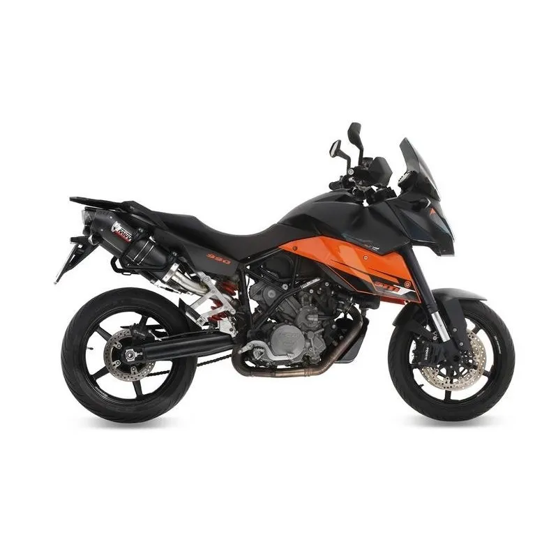 COPPIA TERMINALI MIVV OVALE KTM SUPERMOTO 990 2007-2011, DEKAT CARBONIO