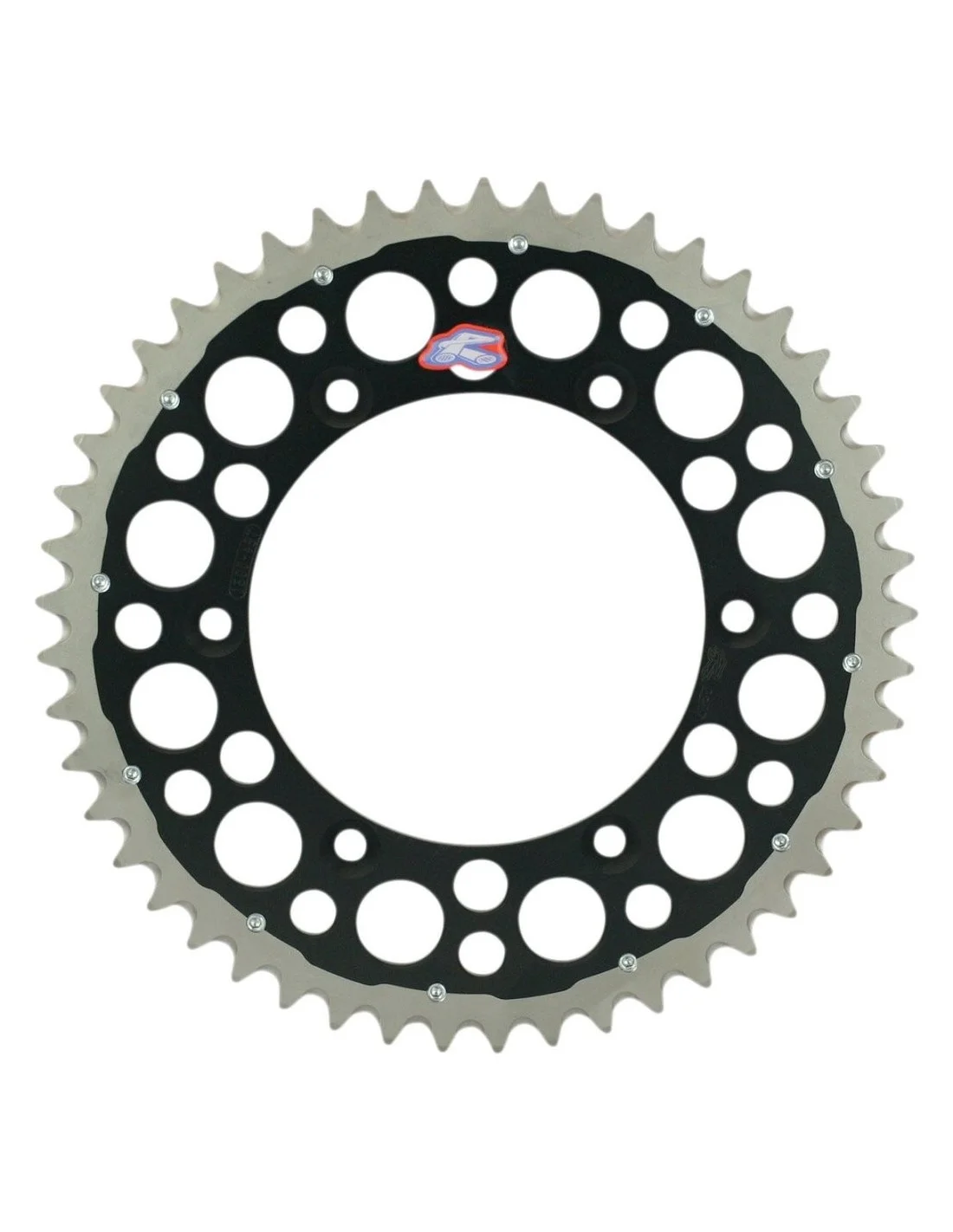 Corona Renthal Twinring Acciaio - Alluminio Suzuki nera