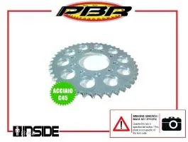PBR 4673 40 C45T CORONA IN ACCIAIO TEMPERATO TRASMISSIONE / TEMPERED STEEL REAR SPROCKET