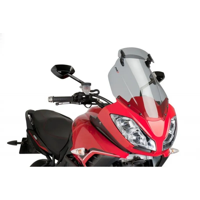 CUPOLINO PUIG TOURING CON DEFLETTORE TRIUMPH TIGER SPORT 1050 2013-2015, FUME CHIARO