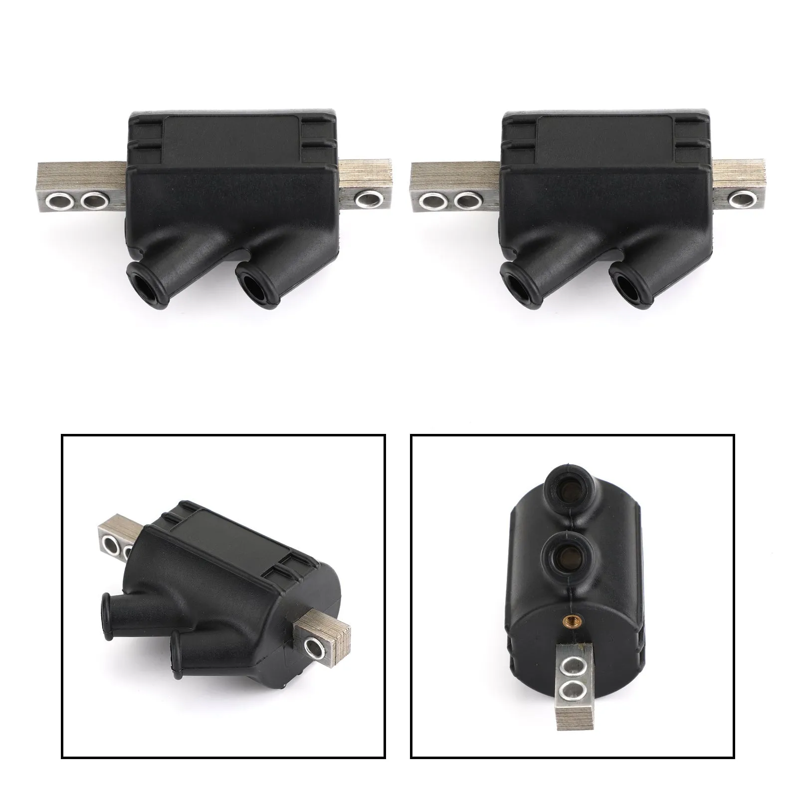 2 pièces bobines d'allumage 3 ohms double sortie pour Honda cb 500 550 750 GL1000 DC1-1 générique