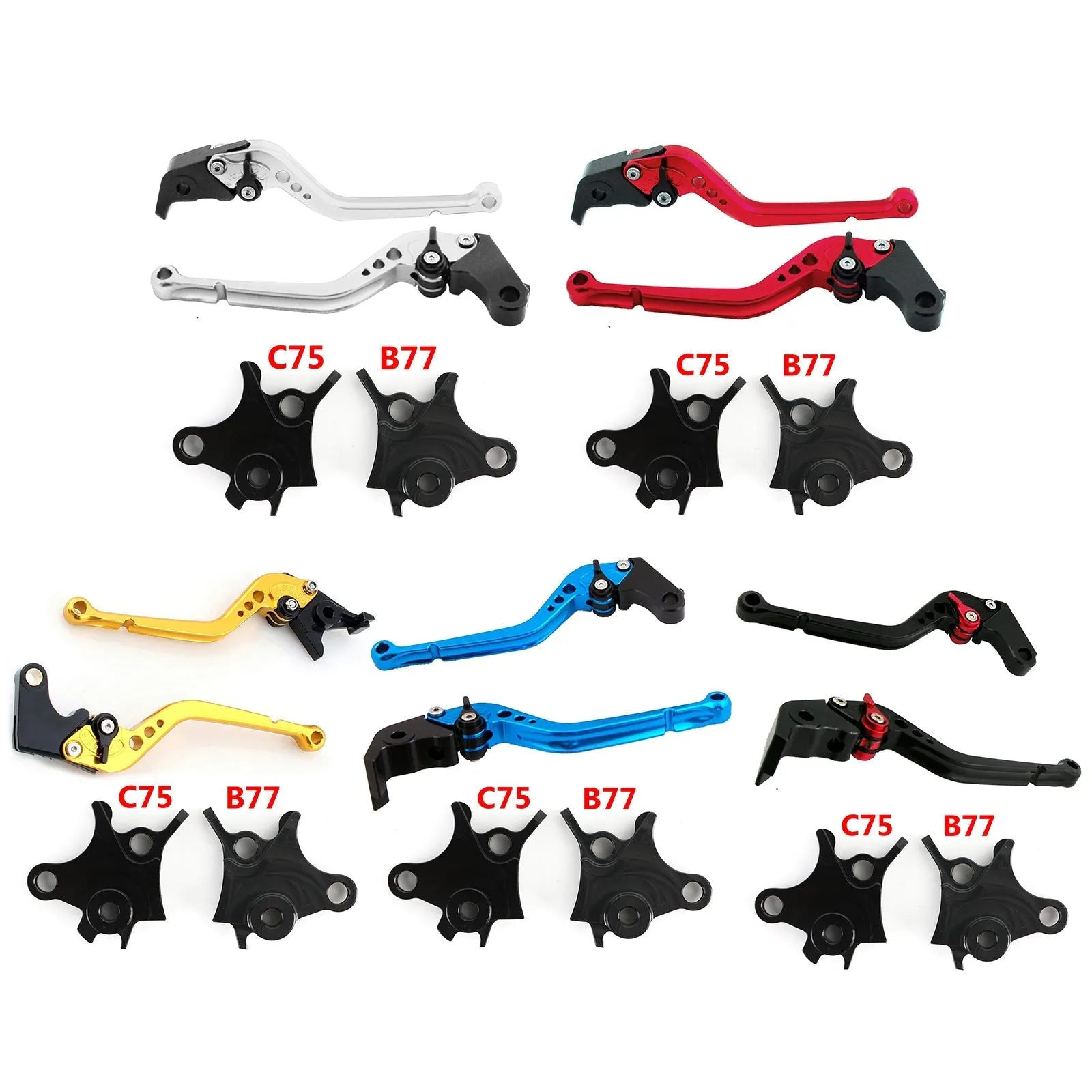 Levier de frein d'embrayage réglable pour BMW R1200GS Adventure (LC) 2014-2018 générique