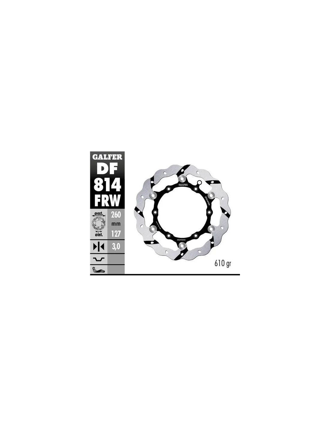 Disco freno anteriore flottante Galfer 260mm | Beta RR RX Xtrainer