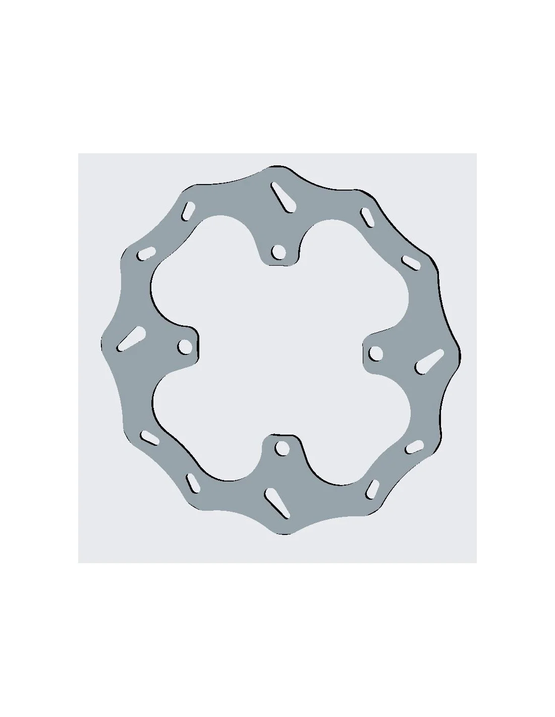 Disco freno posteriore Braking W-Fix Kawasaki KXF 450 19- KXF 250 20-/250mm