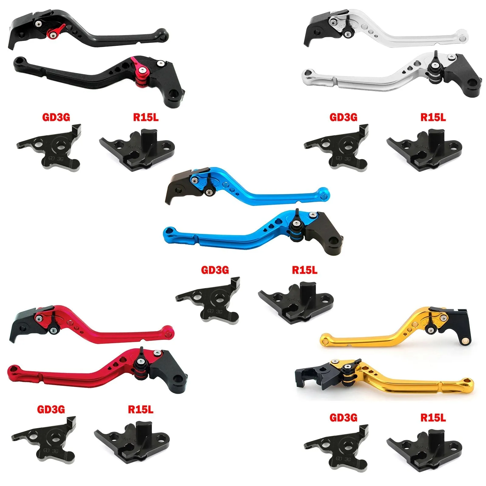 Levier de frein d'embrayage Long de moto adapté pour YAMAHA MT125 2014-2019 générique