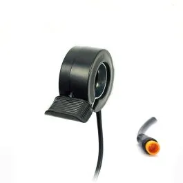 Acceleratore a pollice per ebike mod.130X con spinotto waterproof 3-pin maschio, per bici elettrica e monopattino