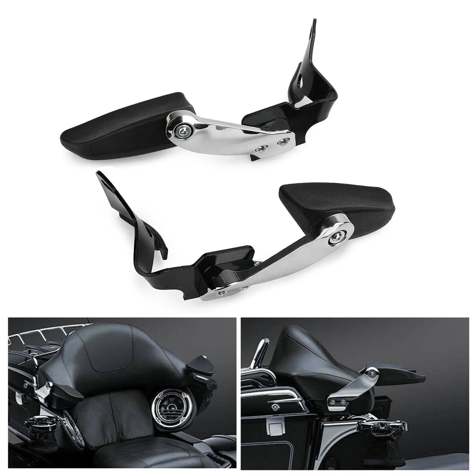 Accoudoirs passager furtifs pour Touring Electra Street Glide Road King 2014-2018 générique