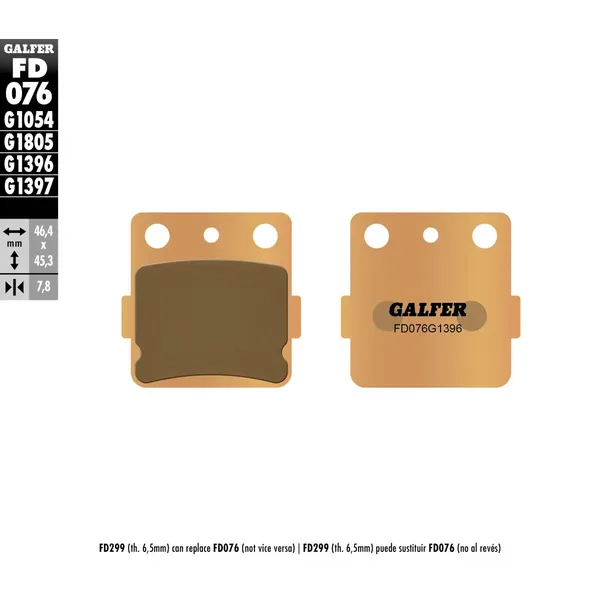 Pastiglie freno HH sinterizzate-17111791