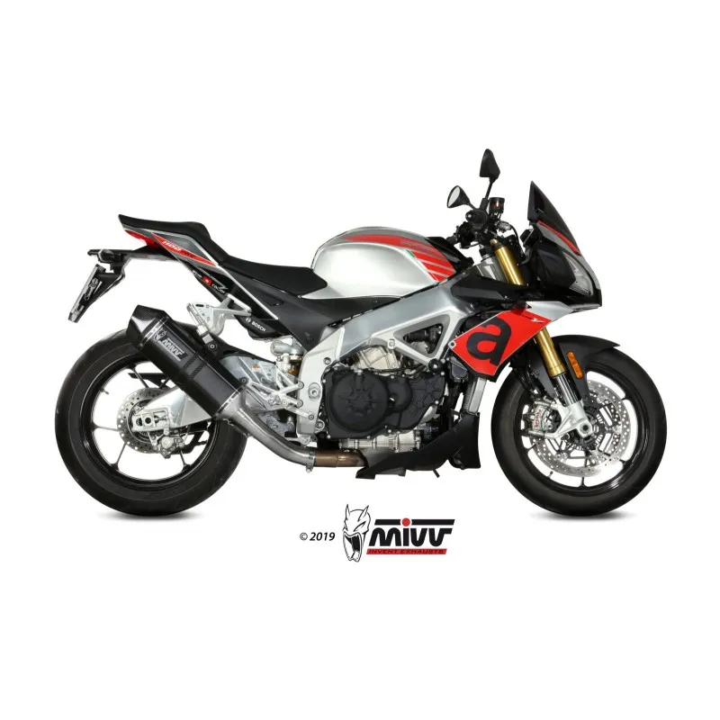 EXHAUST MIVV SPEED EDGE APRILIA TUONO V4 1100 RR 2017-2020, DEKAT BLACK/CARBON