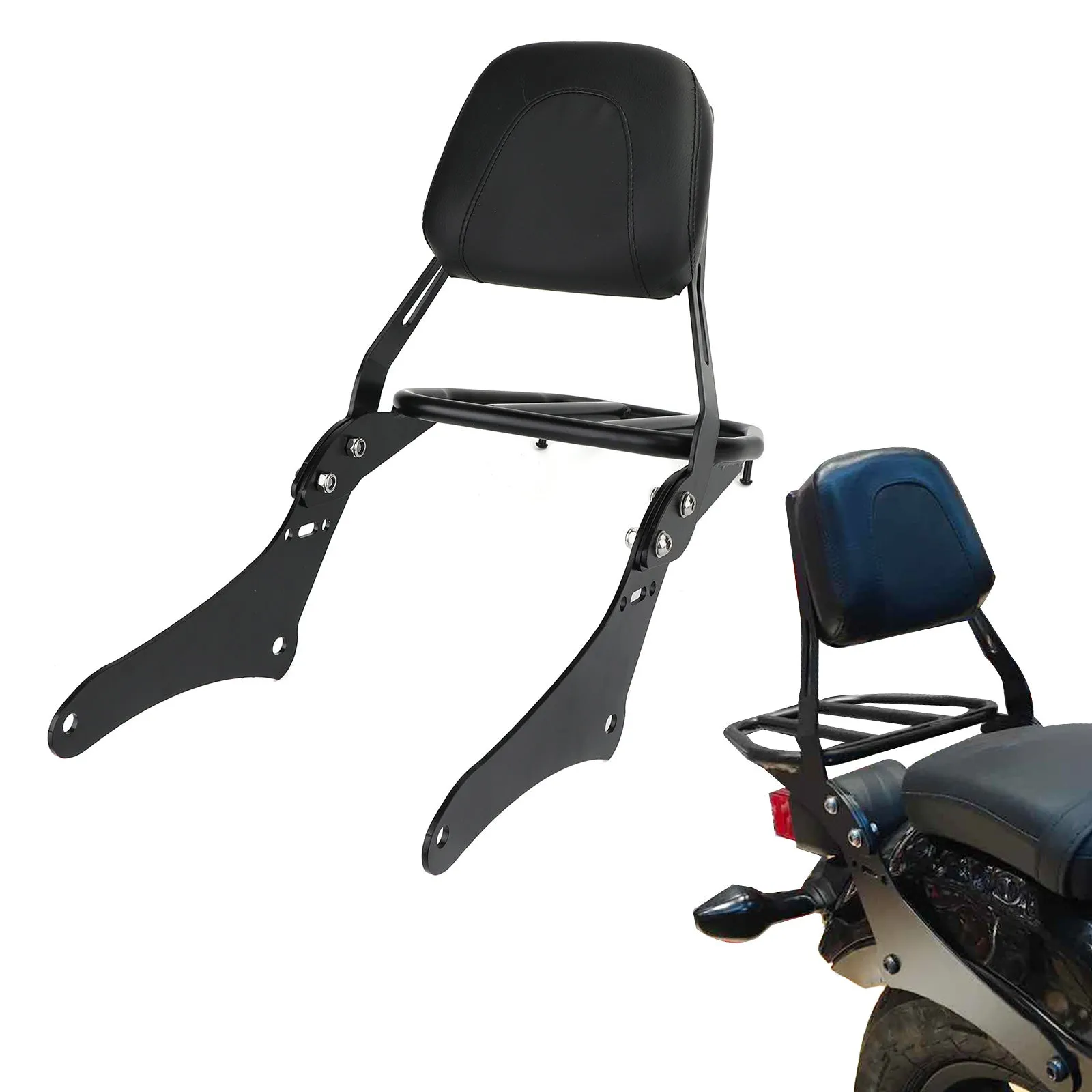 Passager Sissy Bar Dossier Porte-Bagages pour Honda REBEL CMX300 CMX500 2017-20 Générique