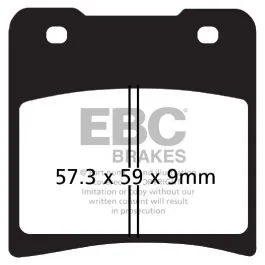 EBC FA150HH BRAKE PAD FA-HH SERIES SINTERED METAL