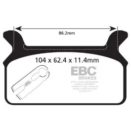 EBC FA201 BRAKE PAD FA SERIES ORGANIC