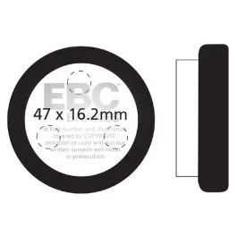EBC FA021 BRAKE PAD FA SERIES ORGANIC