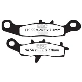 EBC FA258R BRAKE PAD FA-R SERIES SINTERED METAL