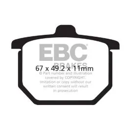 EBC FA029 BRAKE PAD FA SERIES ORGANIC
