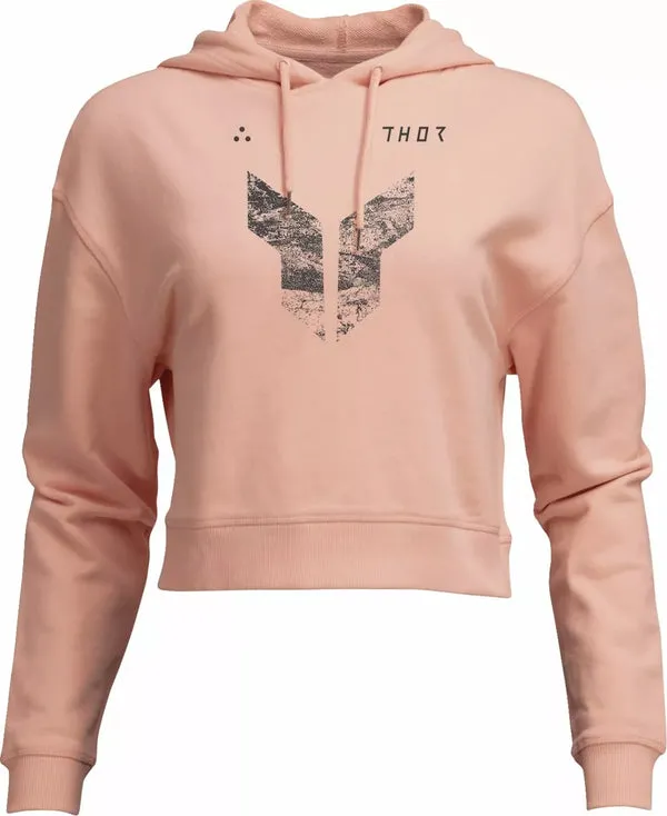 Felpa con cappuccio da donna Iconic Crop-30511249