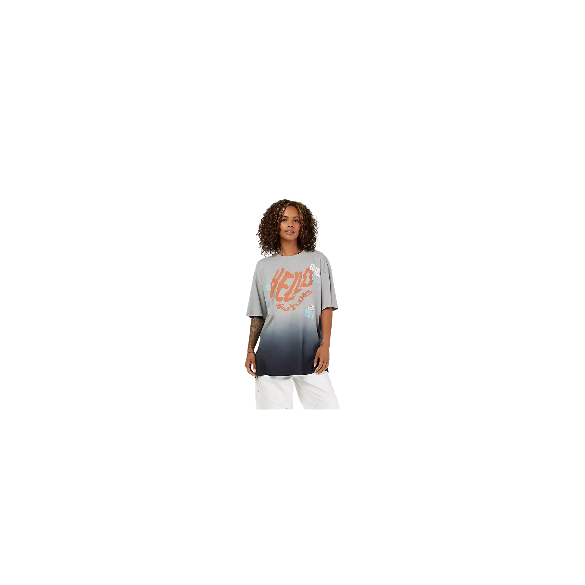 Fox Racing Womens Hello Future Oversized Steel Grey