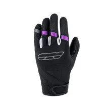Guanti Lady STRIP AIR Nero/Viola Tg S - Guanti in tessuto Lady Strip Air - Nero/