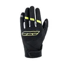 Guanti STRIP AIR Nero/Fluo Tg 2XL - Guanti in tessuto Strip Air - Nero/giallo fl
