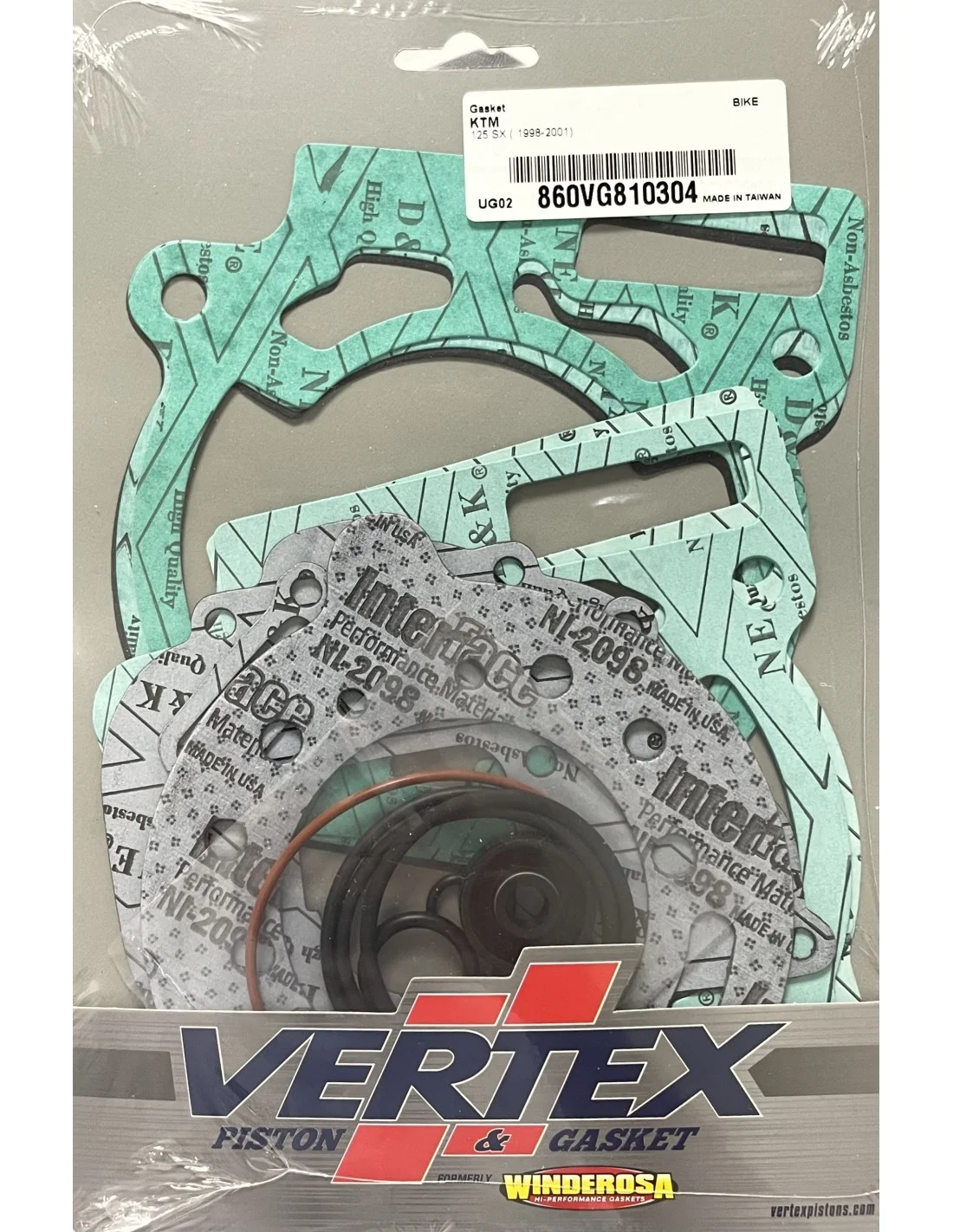 Guarnizioni smeriglio Vertex - KTM SX 125 1998-2001