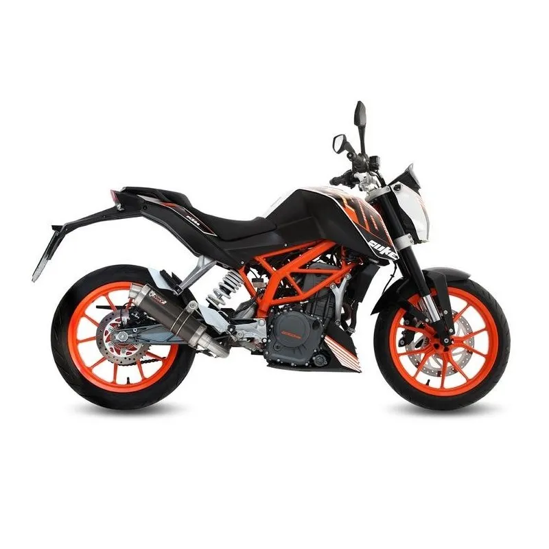 IMPIANTO DI SCARICO COMPLETO MIVV GP KTM 390 DUKE 2014-2016, DEKAT CARBONIO