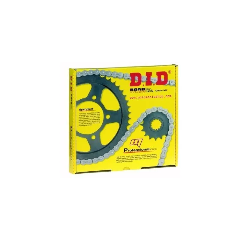 KIT CATENA HONDA CBR 600 F 2001-2006 CON CATENA DID (RAPPORTO ORIGINALE)