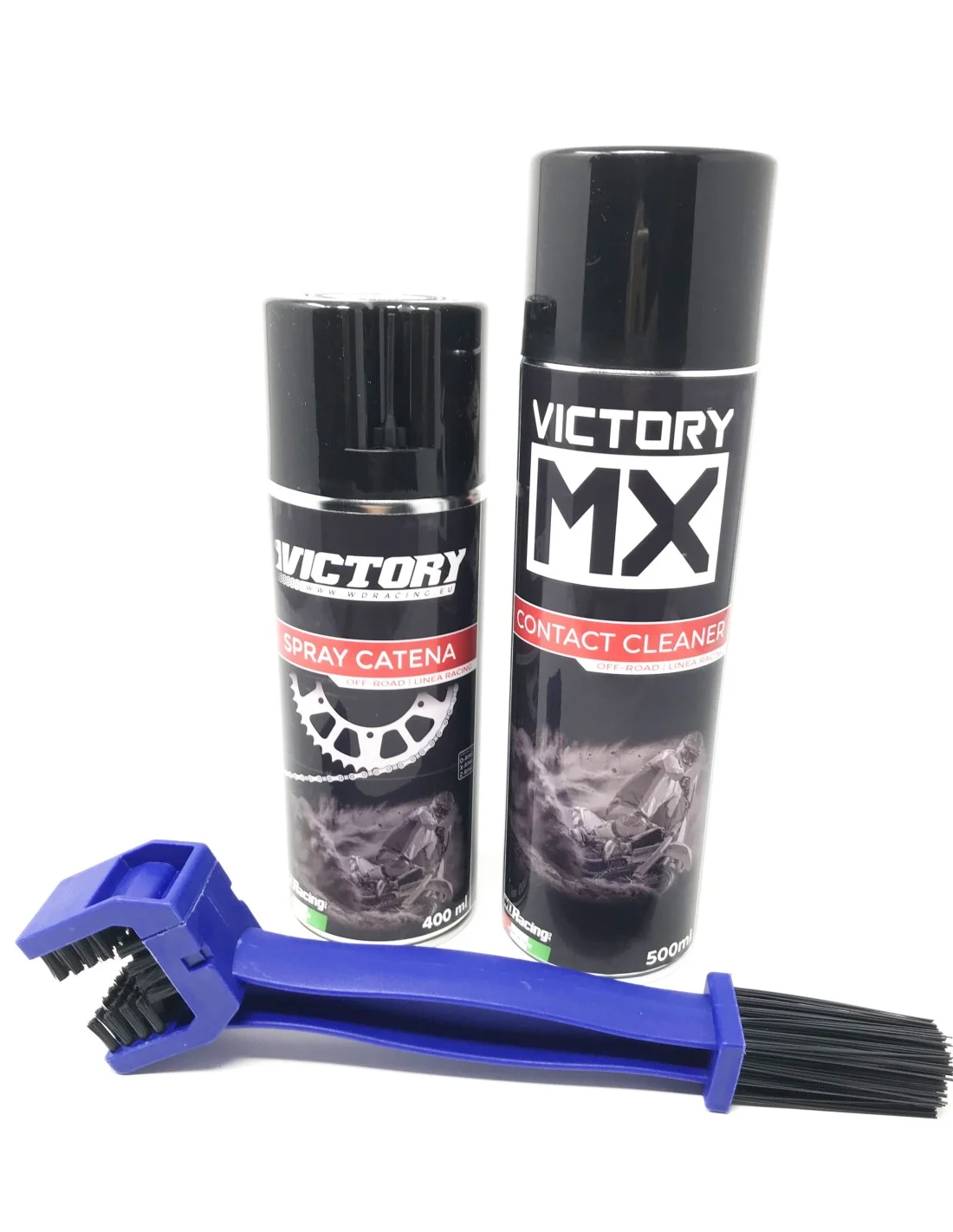 Kit manutenzione catena VictoryMX | spazzola-grasso-detergente