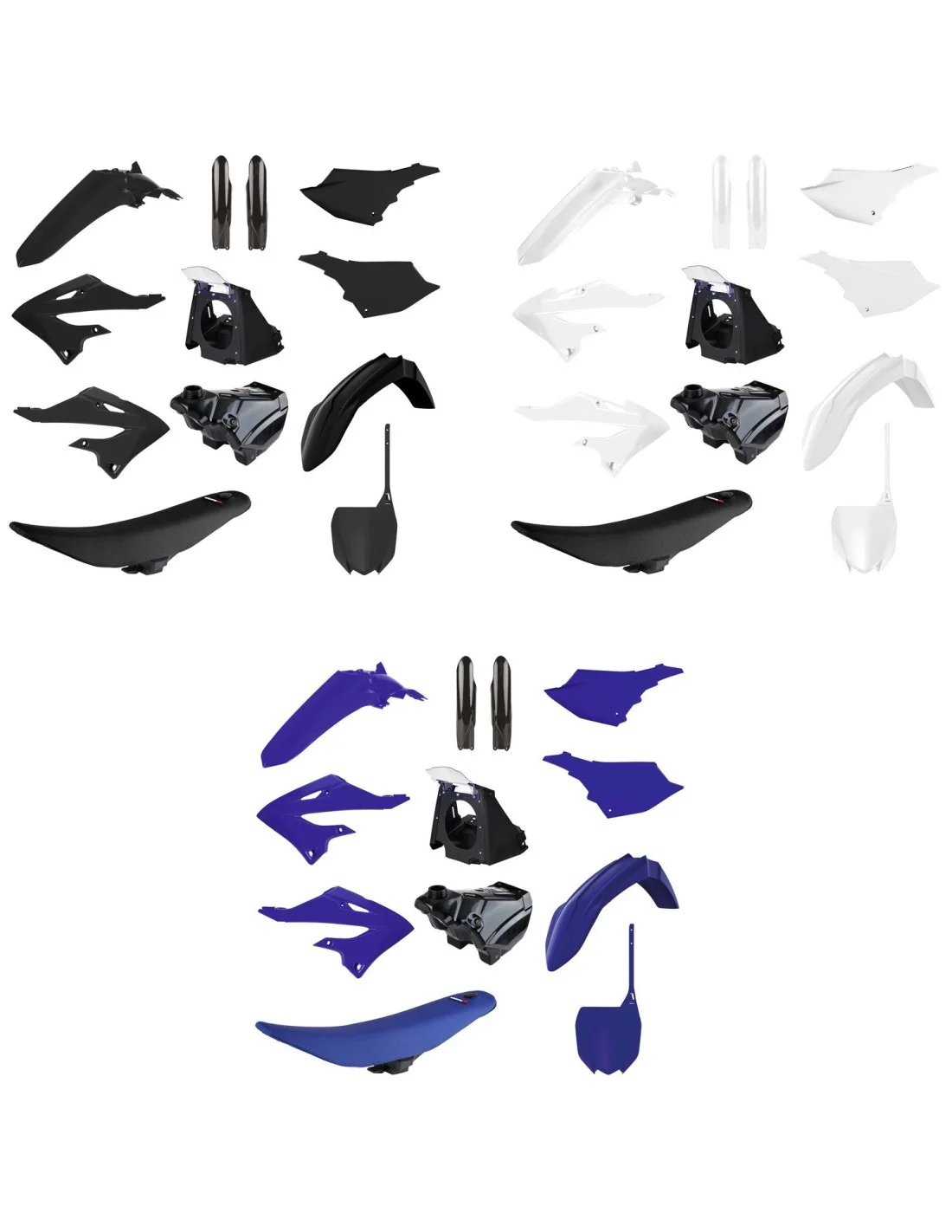 Kit plastiche Yamaha Polisport restyling 2022 | Yamaha YZ 125 250 2002-2021