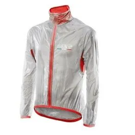 GIACCA MANTELLINA ROSSA TAGLIA M MANT SIXS CARBON IMPERMEABILE GELO E VENTO