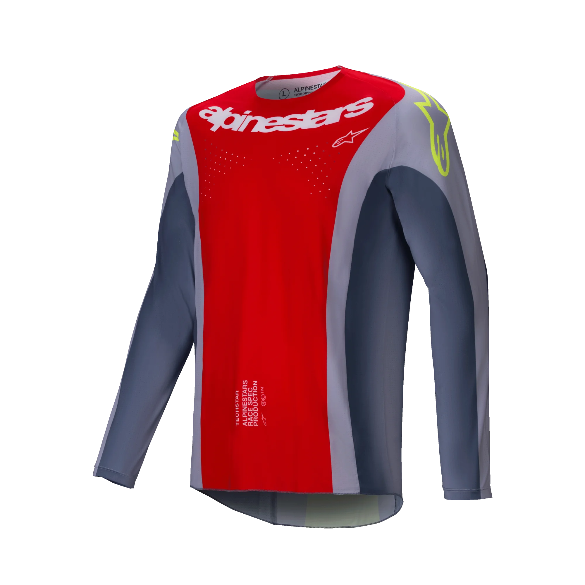 Maglia Alpinestars Techstar Melt "bright red grey"