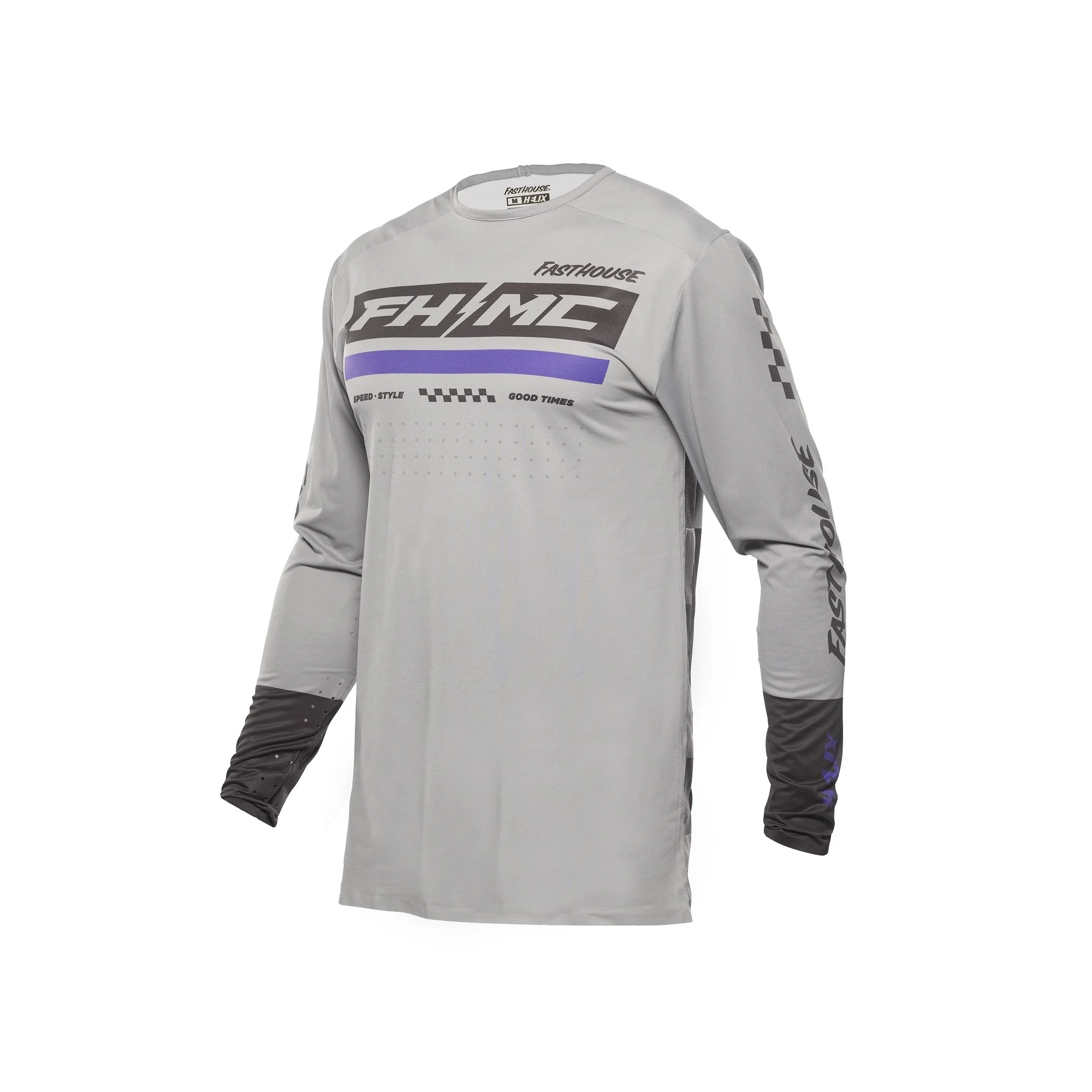 Maglia Fasthouse Helix Podium 24.2 grigia/nera/viola