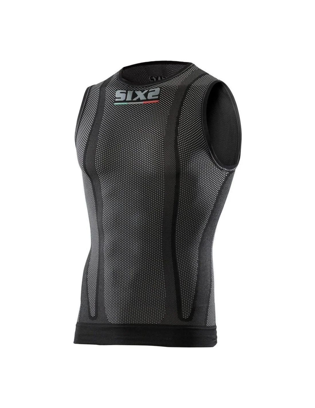 Maglia Senza Maniche Kids carbon SIXS Nero Carbonio