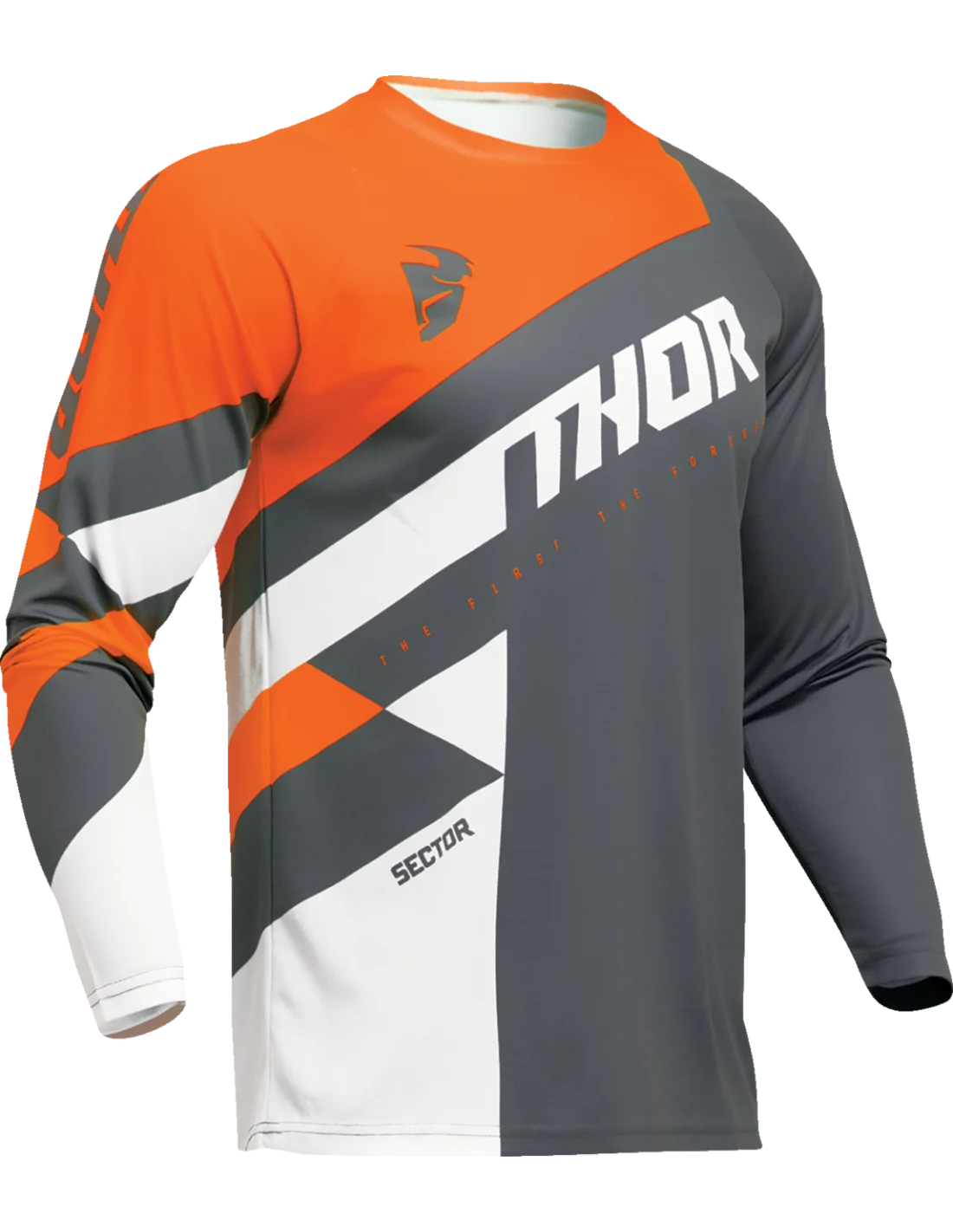 Maglia Thor Sector Checker Charcoal, Orange