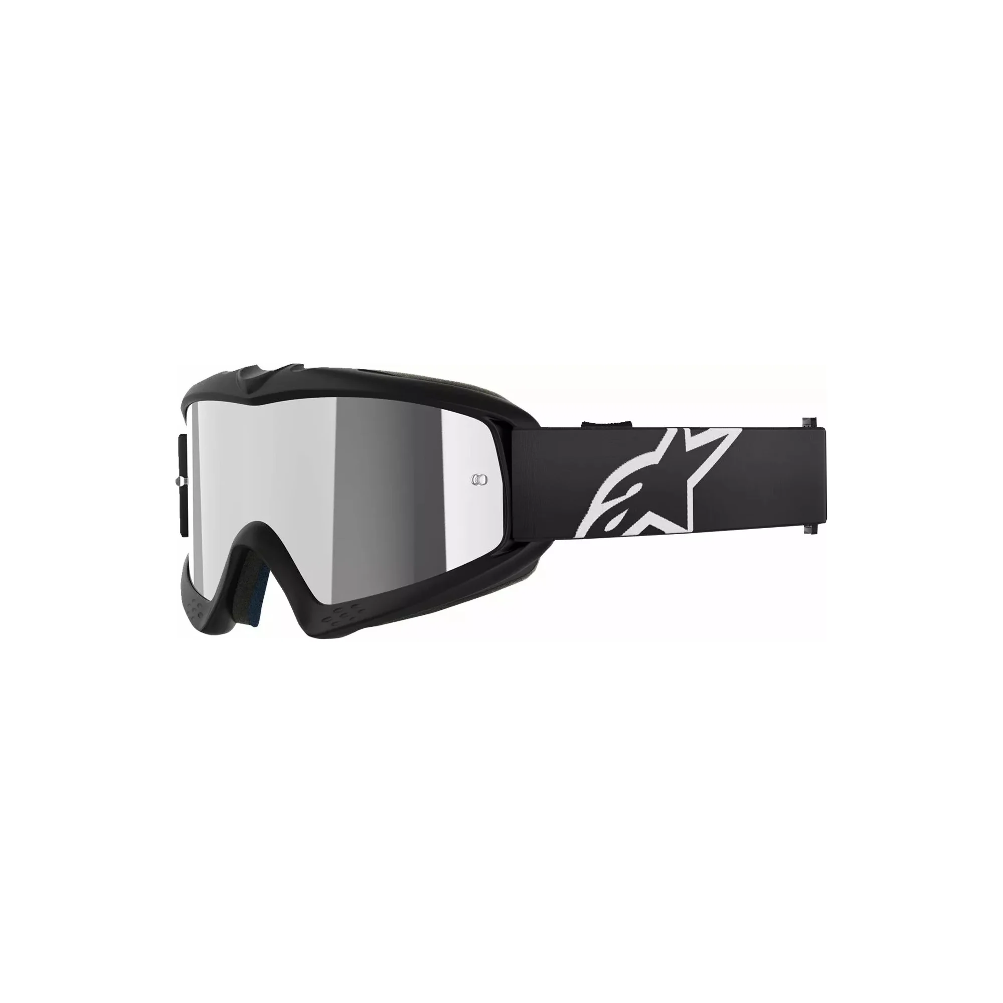 Maschera Alpinestar Vision Corp Youth Nero| Lente Silver a Specchio