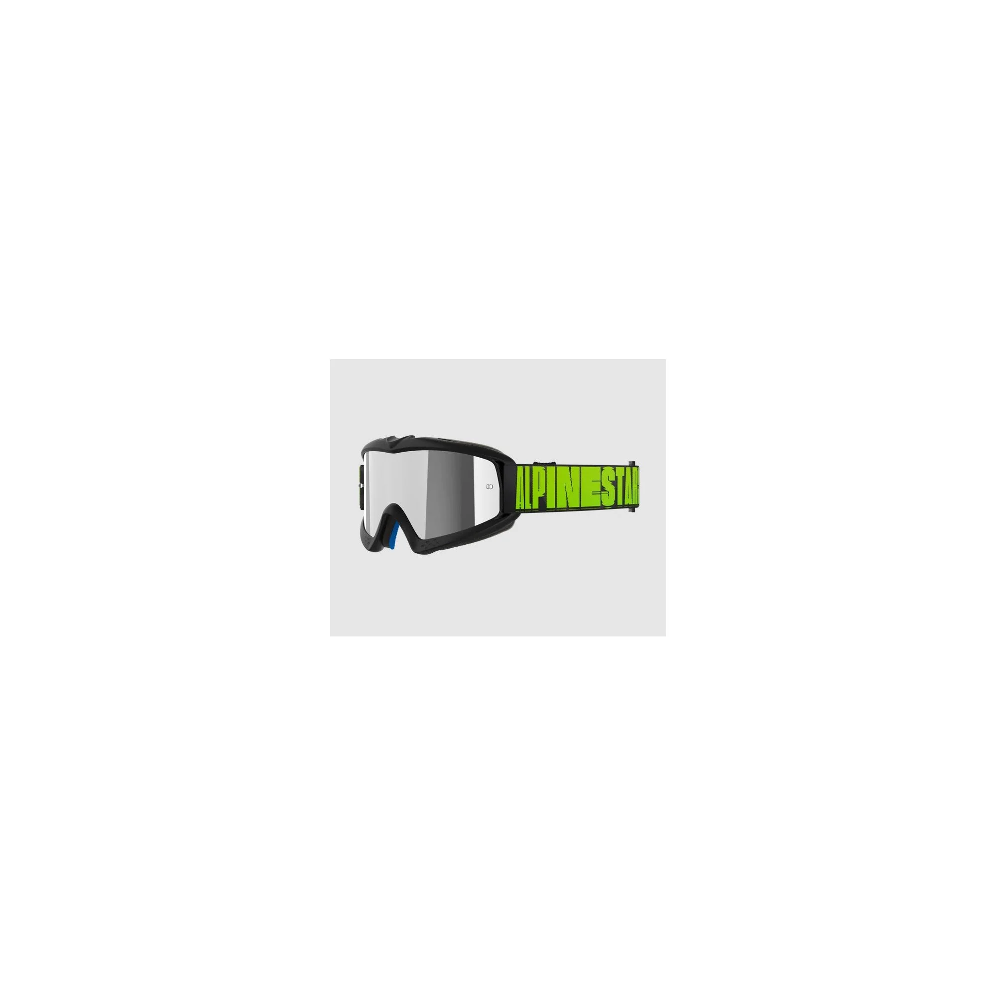 Maschera Alpinestar Vision Hollow Youth Carcoal Giallo Fluo | Lente a specchio