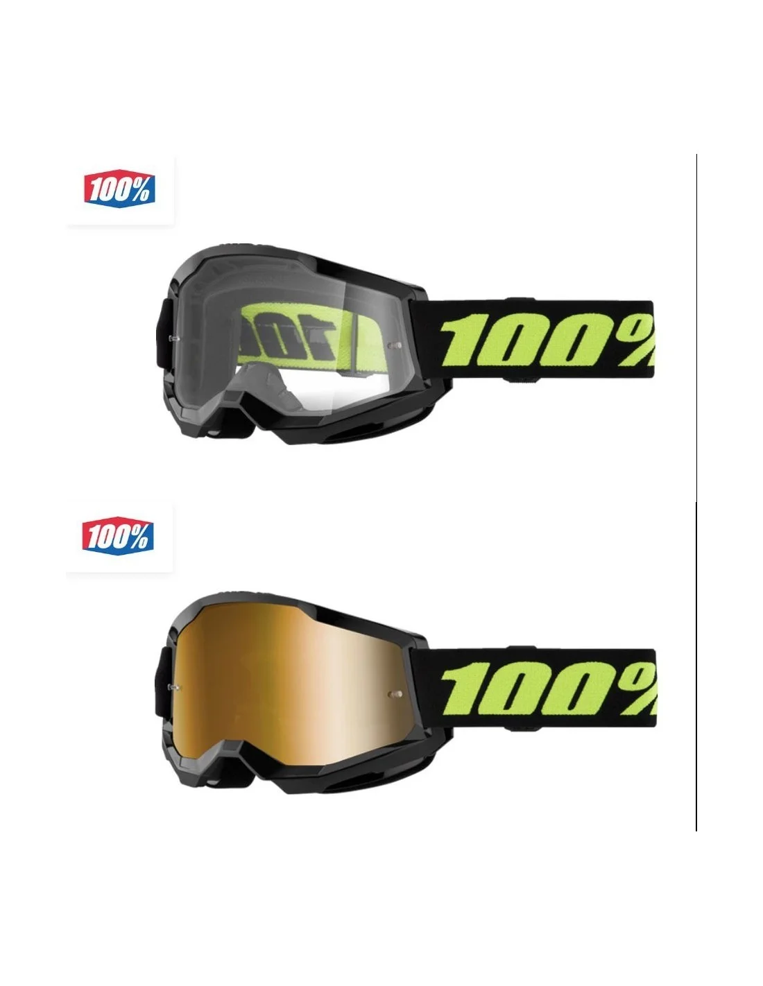 Occhiali Maschera 100% Strata 2 Solar Eclips