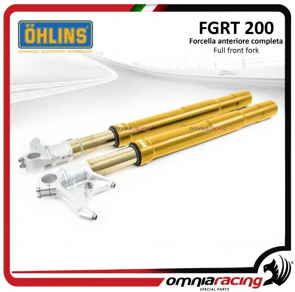 Forcella FGRT200 Ohlins completa di cartucce 30mm foderi oro per BMW S1000RR 2008>2018