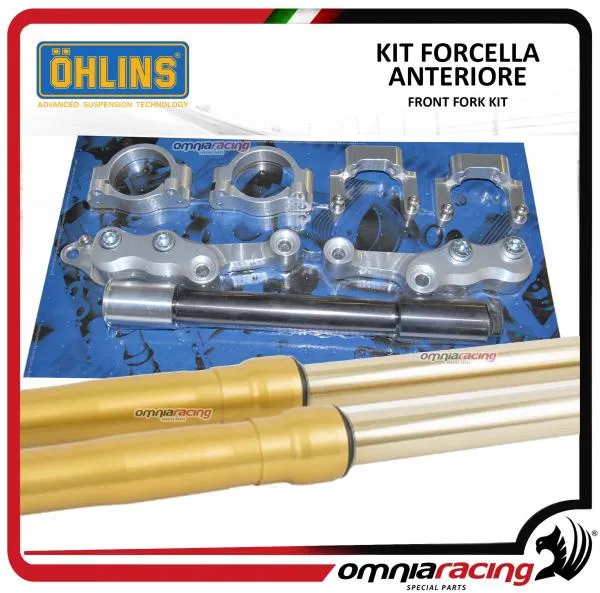 Ohlins FG620 kit Forcella steli tradizionali oro + kit piastre BMW RnineT Scrambler/GS/Pure/Racer