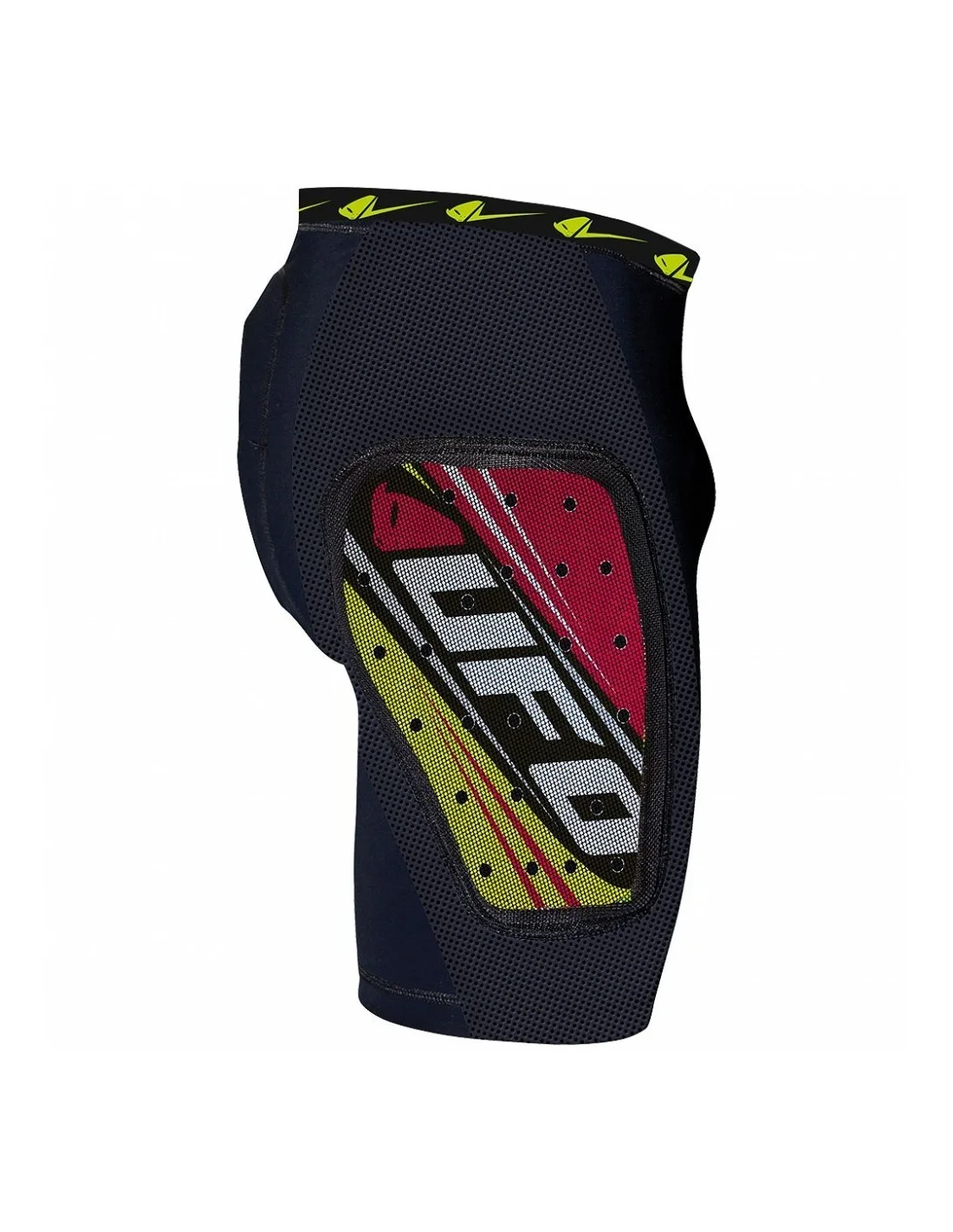 Pantaloncini imbottiti Shorts KOMBAT con protezioni multistrato per Adulti rosso