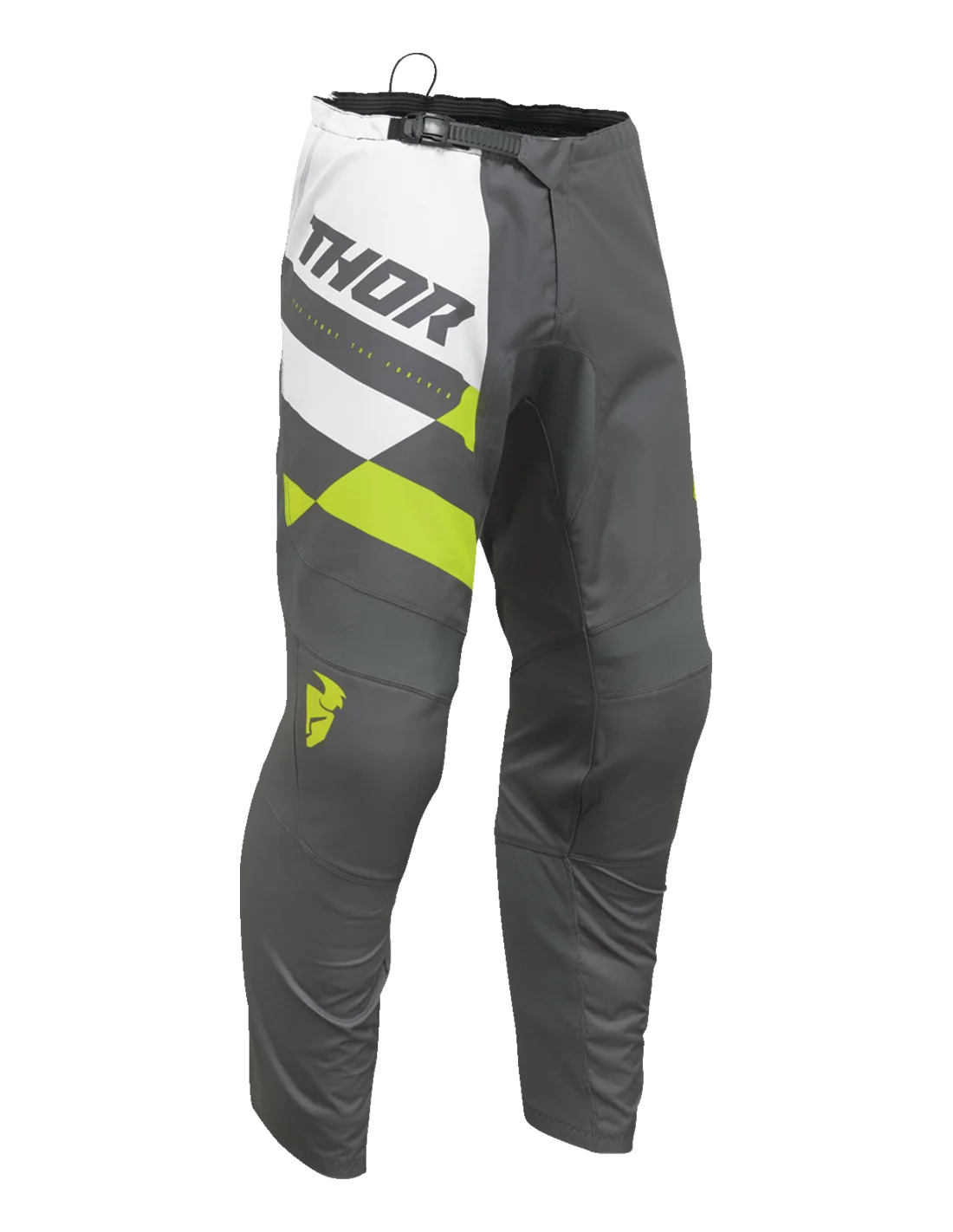 Pantalone Thor Sector Checker Grigio Giallo Fluo