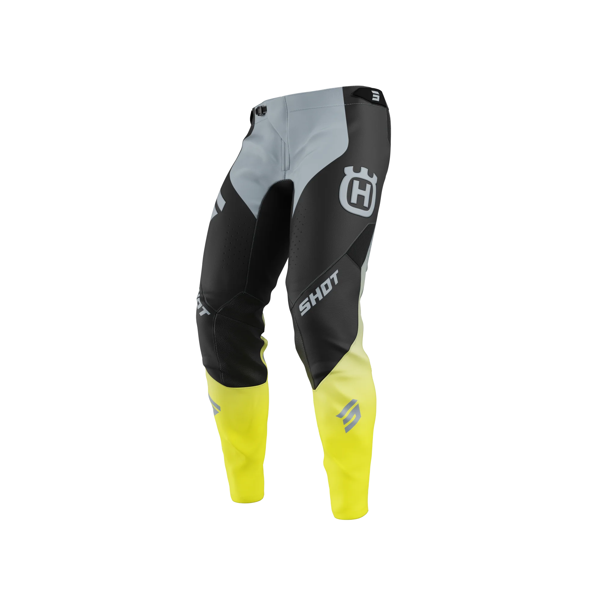 Pantaloni Shot Aerolite Husqvarna Neri Grigi 2025