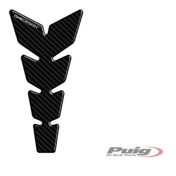 Paraserbatoio Puig modello leather carbon look - cod. 9304c - protegge la moto da graffi e raggi uv.