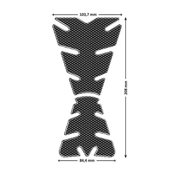 Paraserbatoio Puig modello performance 2 carbon look - cod. 5876c - protegge la moto da graffi e raggi uv.