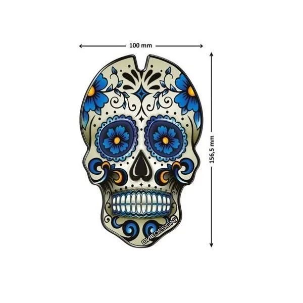 Paraserbatoio Puig modello skull blu - cod. 3673a - protegge la moto da graffi e raggi uv.