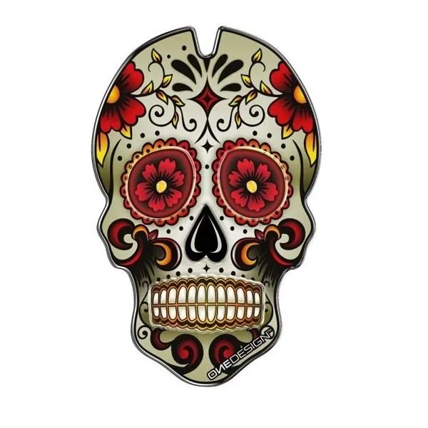 Paraserbatoio Puig modello skull rosso - cod. 3673r - protegge la moto da graffi e raggi uv.