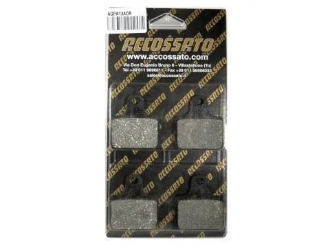 Pastiglie freno anteriori Accossato per PINZE FRENO RADIALI ACCOSSATO - Mescola OR organica AGPA134OR